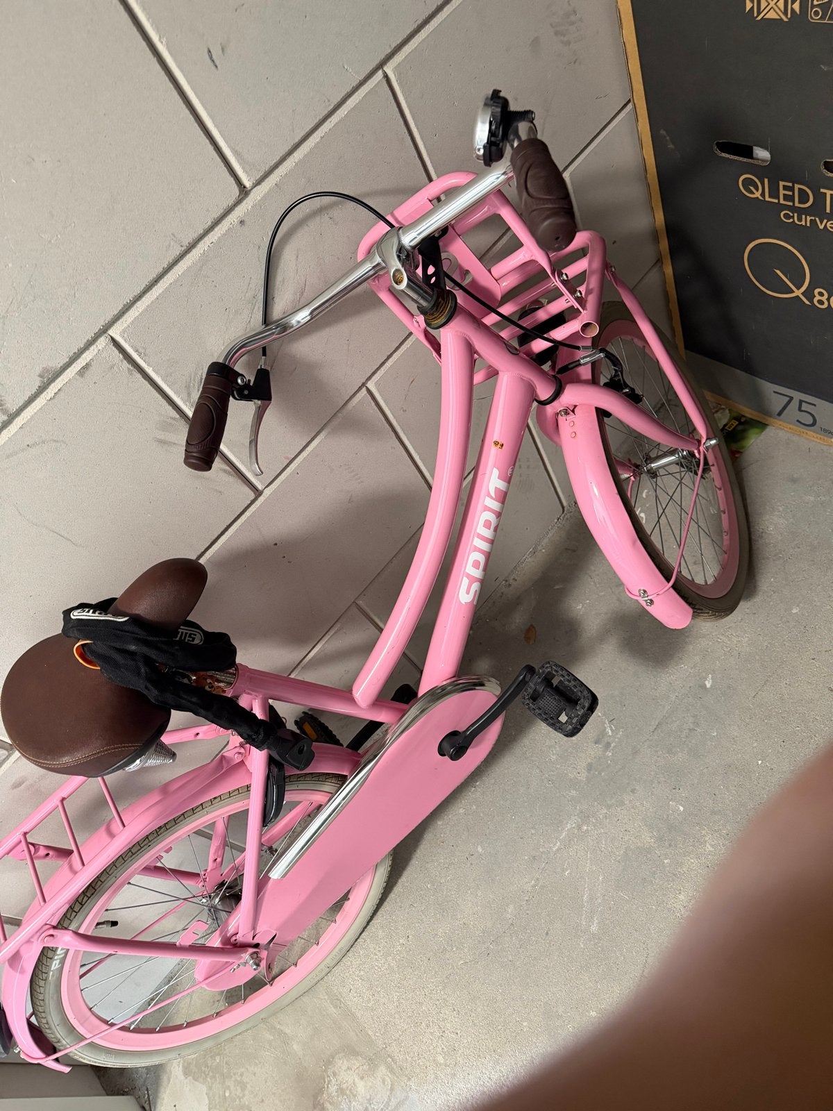 Roze Spirit stadsfiets met voordrager, Overige merken, Terugtraprem, Ophalen of Verzenden, 50 tot 53 cm