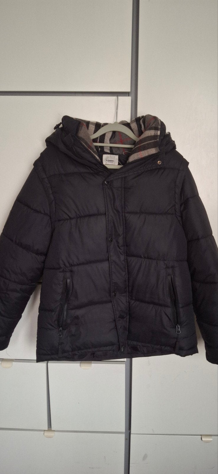 Burberry London England Zwarte Puffer Jas Maat M, Ophalen, Maat 48/50 (M), Zwart, Nieuw