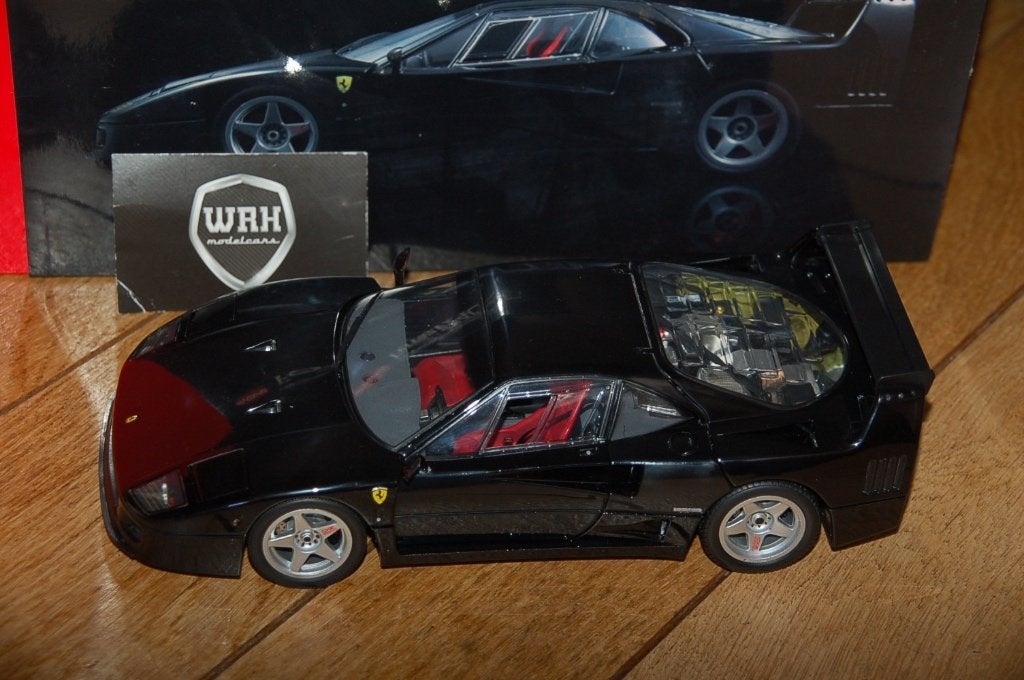 1:18 FERRARI F40 Lighweight LM wing black Kyosho HE WRH, Hobby en Vrije tijd, Modelauto's | 1:18, Verzenden, Zo goed als nieuw