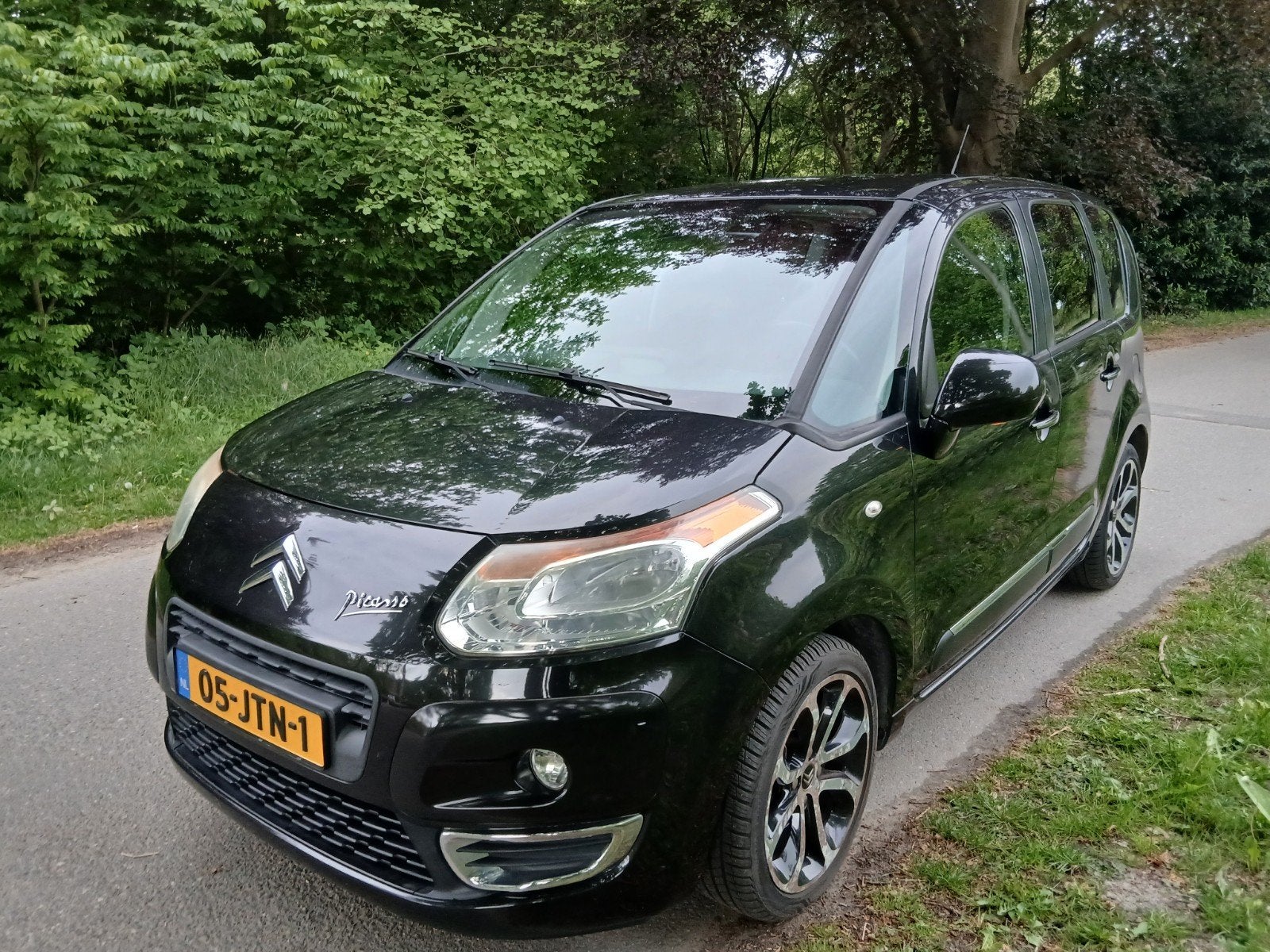 5-Persoons C3 Picasso 1.6 VTI 90000km NAP Airco Nieuwe Apk., Auto's, Voorwielaandrijving, Zwart, 4 cilinders, Zwart