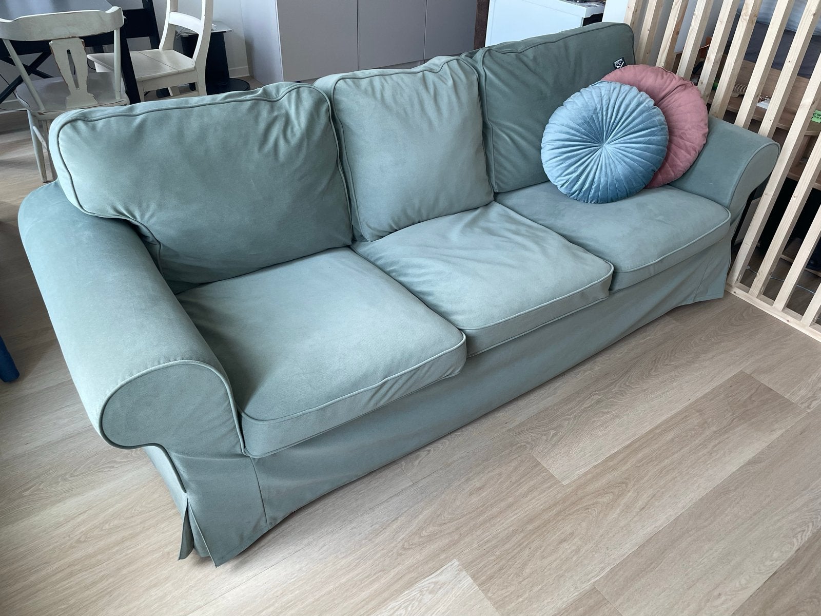 Ikea Ektorp 3-zitsbank met uitwasbare hoes, Ophalen, Gebruikt, Driepersoons, 75 tot 100 cm