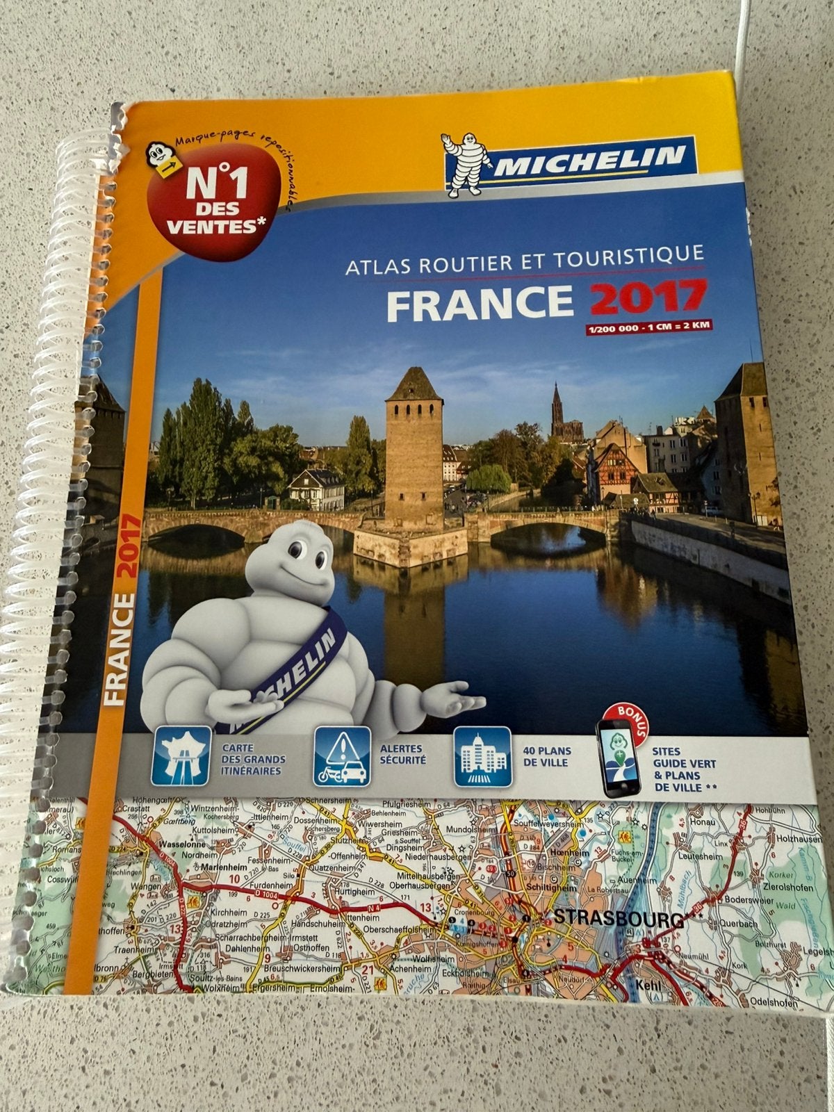 Michelin wegenatlas Frankrijk 2017, Boeken, Gelezen, Michelin, Ophalen of Verzenden, Europa