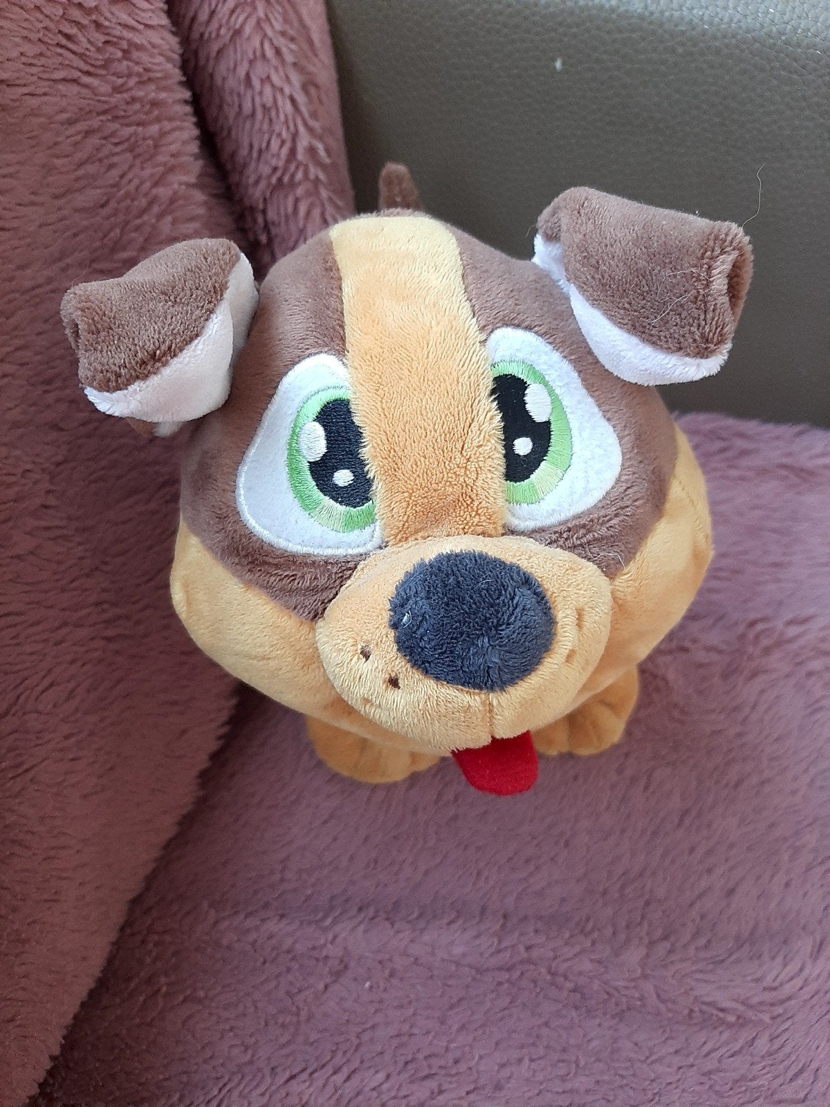 Leuke pluche bobbie de hond knuffel ( boerderijvriendjes)- Z, Zo goed als nieuw, Middelgroot (20 tot 80 cm), Bruin, Hond