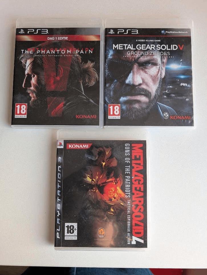 Metal gear solid 4 / 5 ground zero / phantom pain PS3, Avontuur en Actie, Vanaf 18 jaar, 1 speler, Ophalen of Verzenden