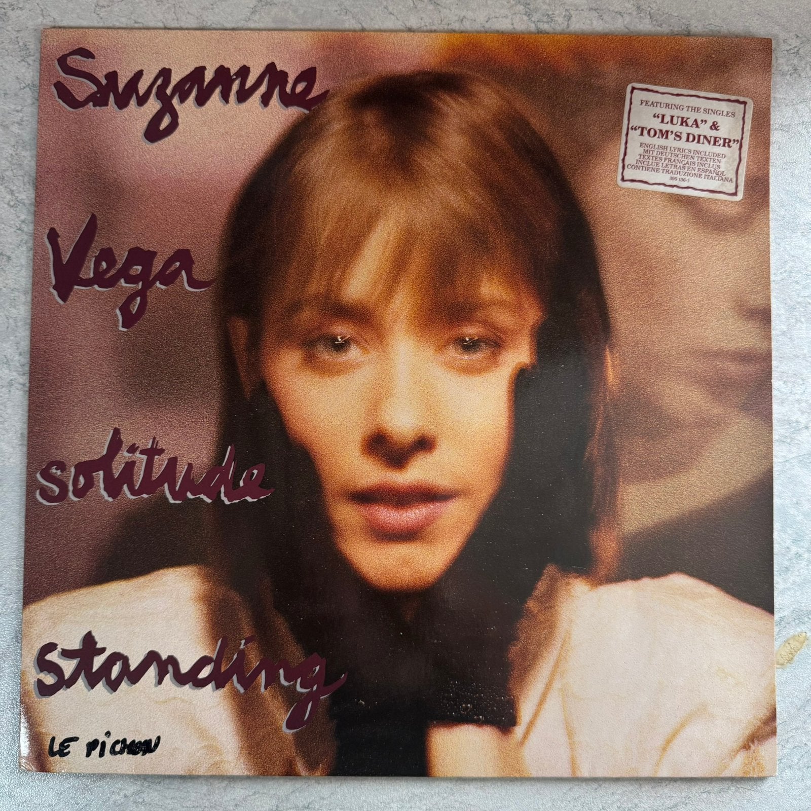 Suzanne Vega Solitude Standing LP Vinyl 1987 Pop Folk Rock, LP, Gebruikt, Ophalen of Verzenden, 12 inch