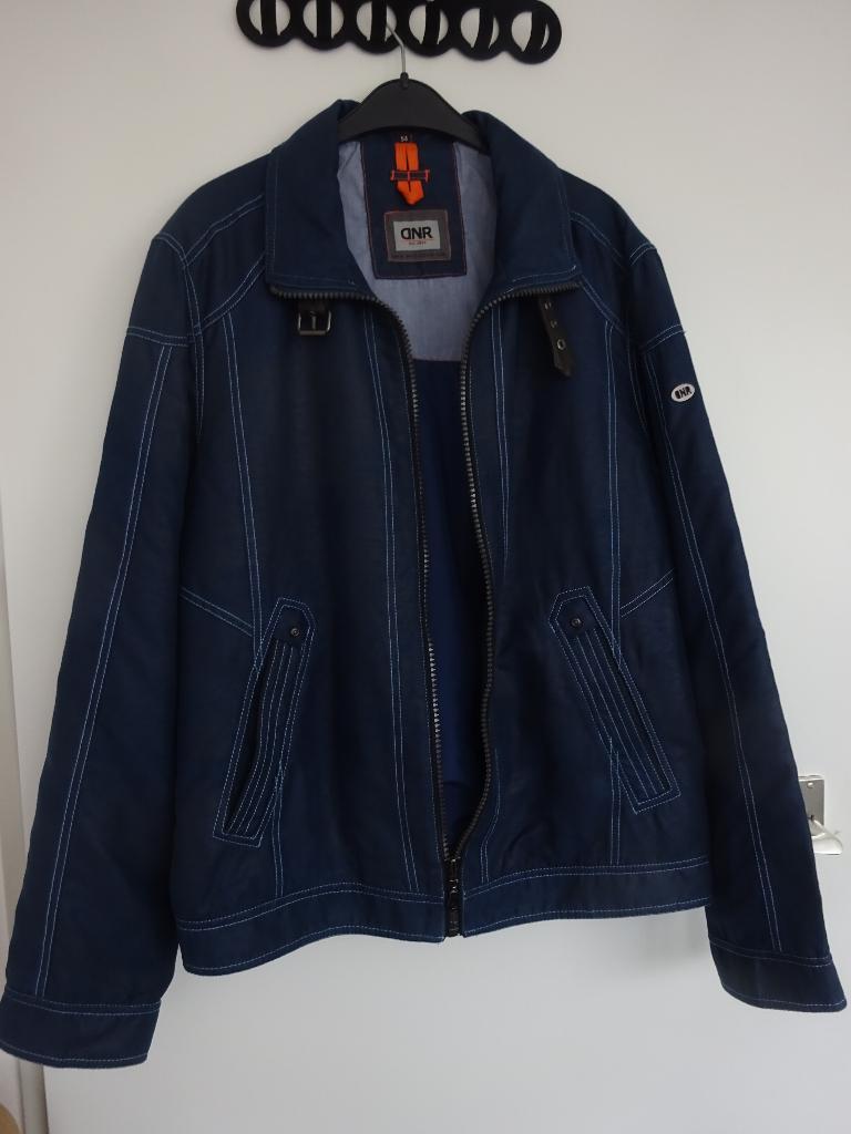 ( nr. 375 ) Mooie heren jas  DNR, Ophalen of Verzenden, Zo goed als nieuw, Maat 52/54 (L), Blauw