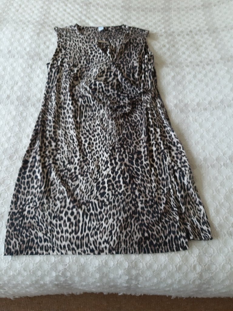 aparte tijgerprint jurk MS mode maat XL, Ophalen, Bruin, Maat 46/48 (XL) of groter, Zo goed als nieuw