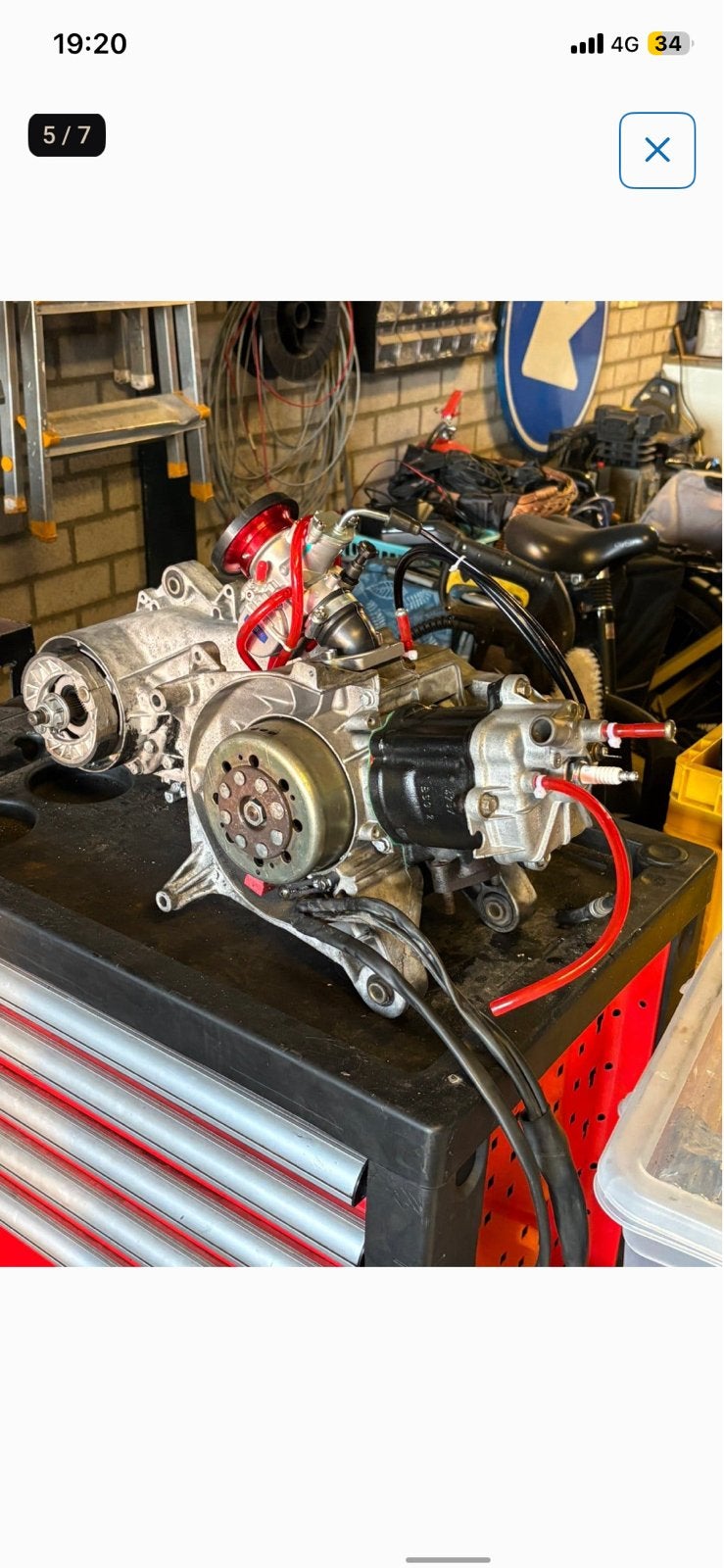 Hexa 125cc s1 blok, Ophalen