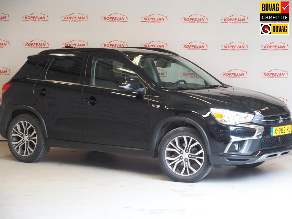 Mitsubishi ASX 1.6 Cleartec Connect Pro+, Cruise, Lane, pano, Auto's, Mitsubishi, Gebruikt, 4 cilinders, 1590 cc, Zwart