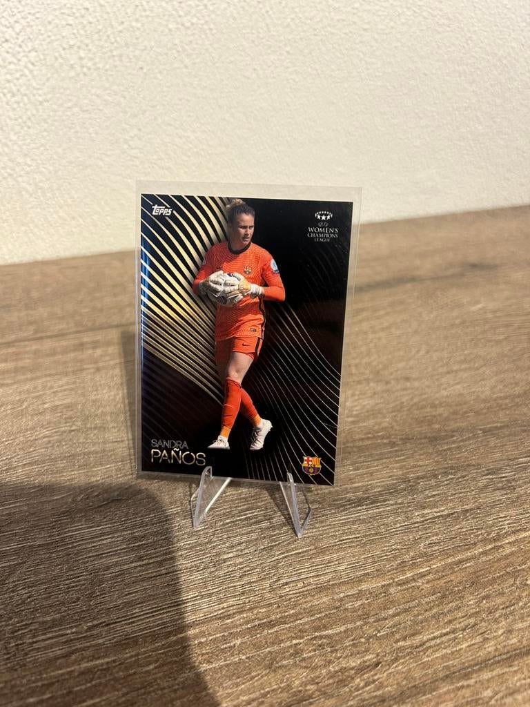 Sandra Paños 2021 Topps UWCL Knockout FC Barcelona Women, Ophalen of Verzenden, Zo goed als nieuw, Buitenlandse clubs, Spelerskaart