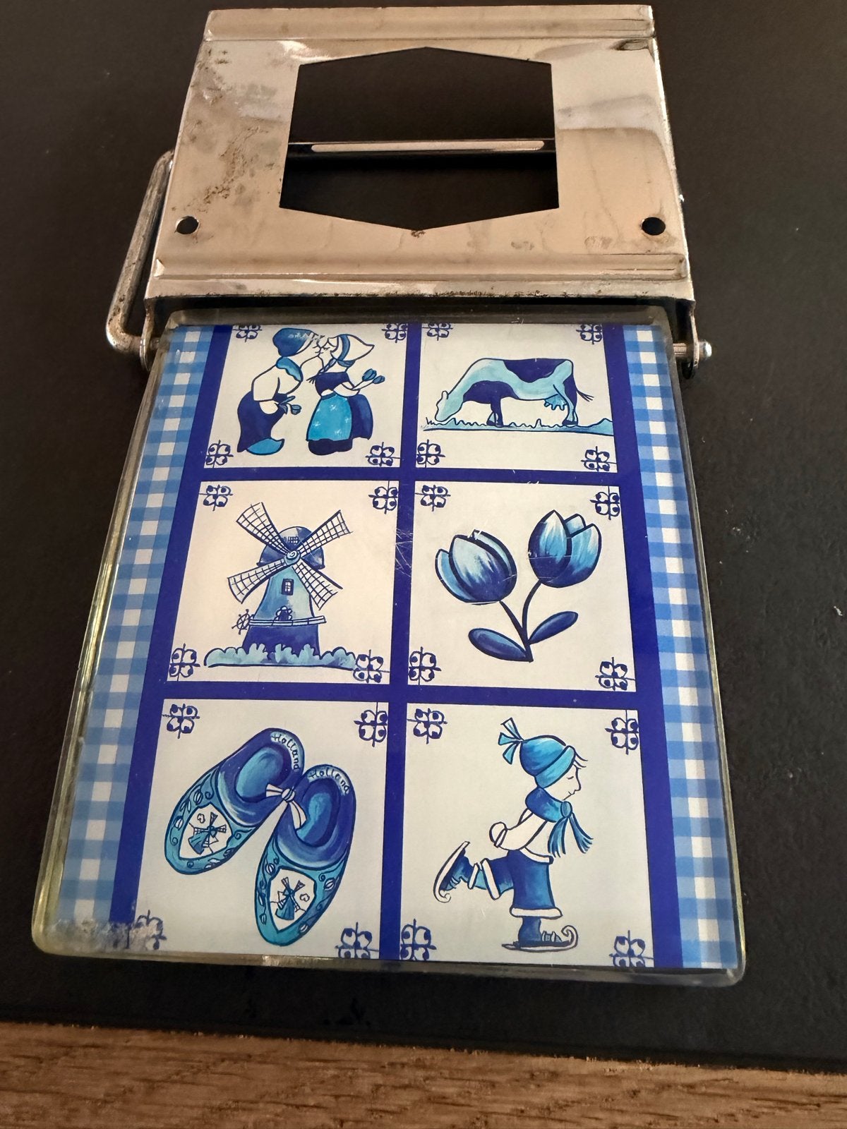 Vintage Delfts Blauw Toiletrolhouder - Hollandse Taferelen, Ophalen of Verzenden