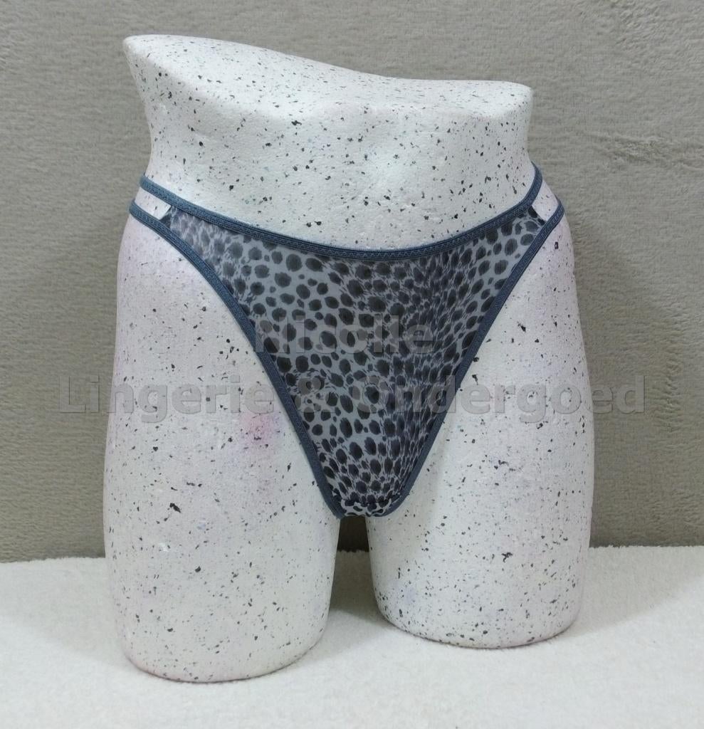 Nieuwe String blauw-grijs maat S - M en L (374), Kleding | Dames, Ondergoed en Lingerie, Nicolle_Lingerie, Ophalen of Verzenden