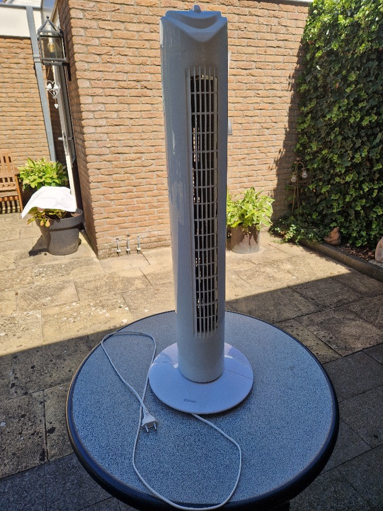 Te koop: Torenventilator WIT 45 Watt, Ophalen, Zo goed als nieuw