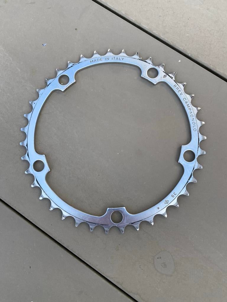 Campagnolo Record Binnenblad 39T 10-speed Gebruikt, Overige merken, Minder dan 10 versnellingen, Gebruikt, Staal