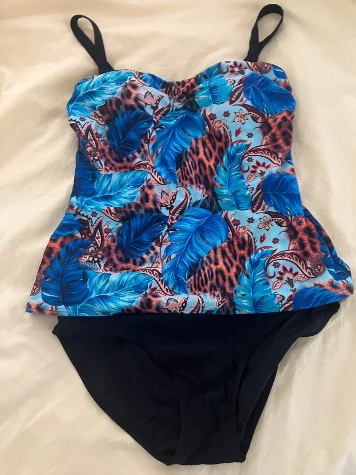 Mila Tankini maat 42, Ophalen of Verzenden, Zo goed als nieuw, Zwart, Overige typen