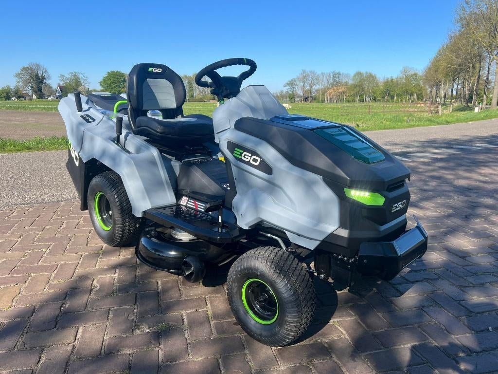 Zitmaaier Ego TR3801E-B + 4 x 10Ah accu's, Ophalen, Nieuw, EGO Power+, 90 tot 120 cm
