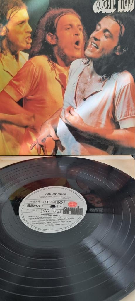 Joe Cocker - Cocker Happy LP (Ariola, 1971), Gebruikt, Ophalen of Verzenden, 1970 - 1979, 12 inch