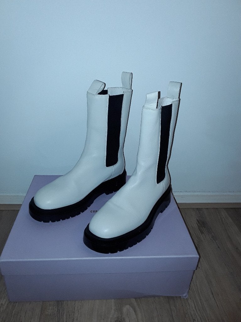 Copenhagen Studios Witte Chelsea Boots Maat 40, Hoge laarzen, Copenhagen Studios, Wit, Ophalen of Verzenden