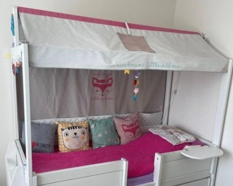 LIFETIME Stoffen Dak en achterwand Wild Child-kleur:roze, Kinderen en Baby's, Kinderkamer | Stapelbedden en Hoogslapers, Ophalen of Verzenden