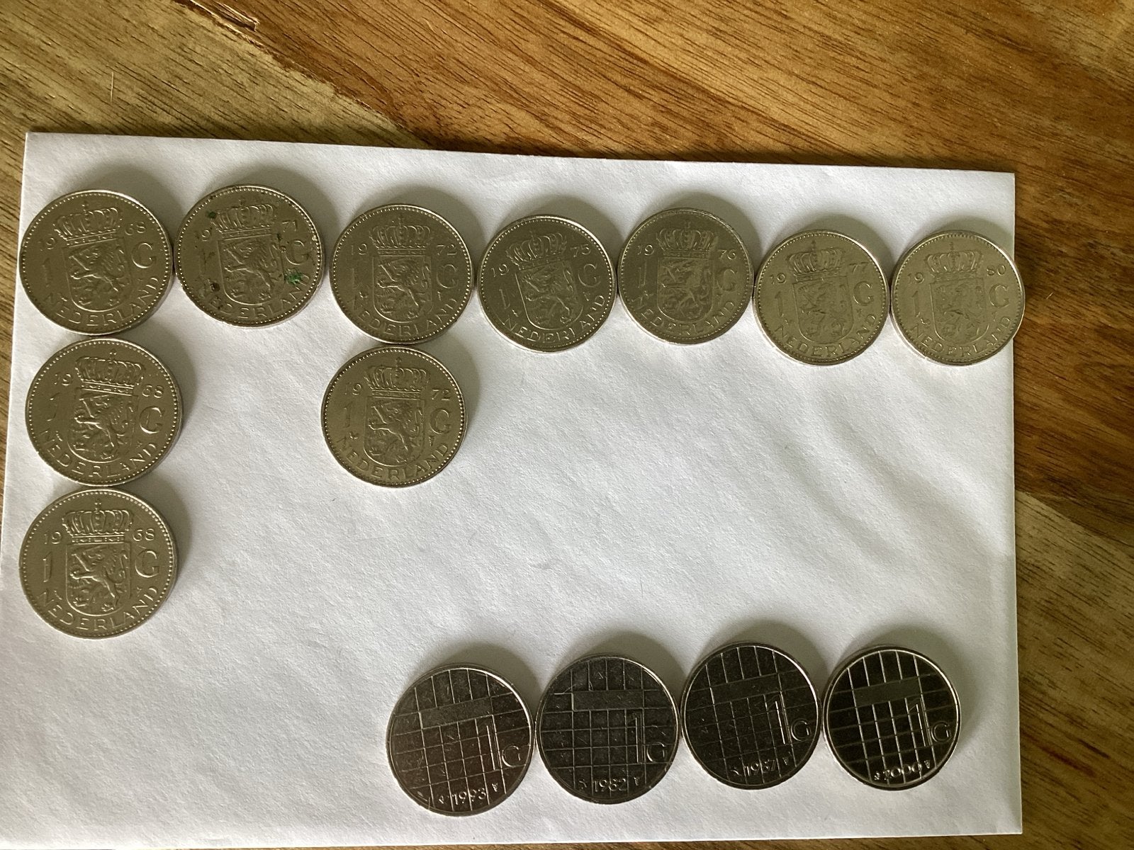 Guldens Juliana en Beatrix (diverse jaren), Postzegels en Munten, Ophalen of Verzenden, Koningin Juliana, 1 gulden, Setje