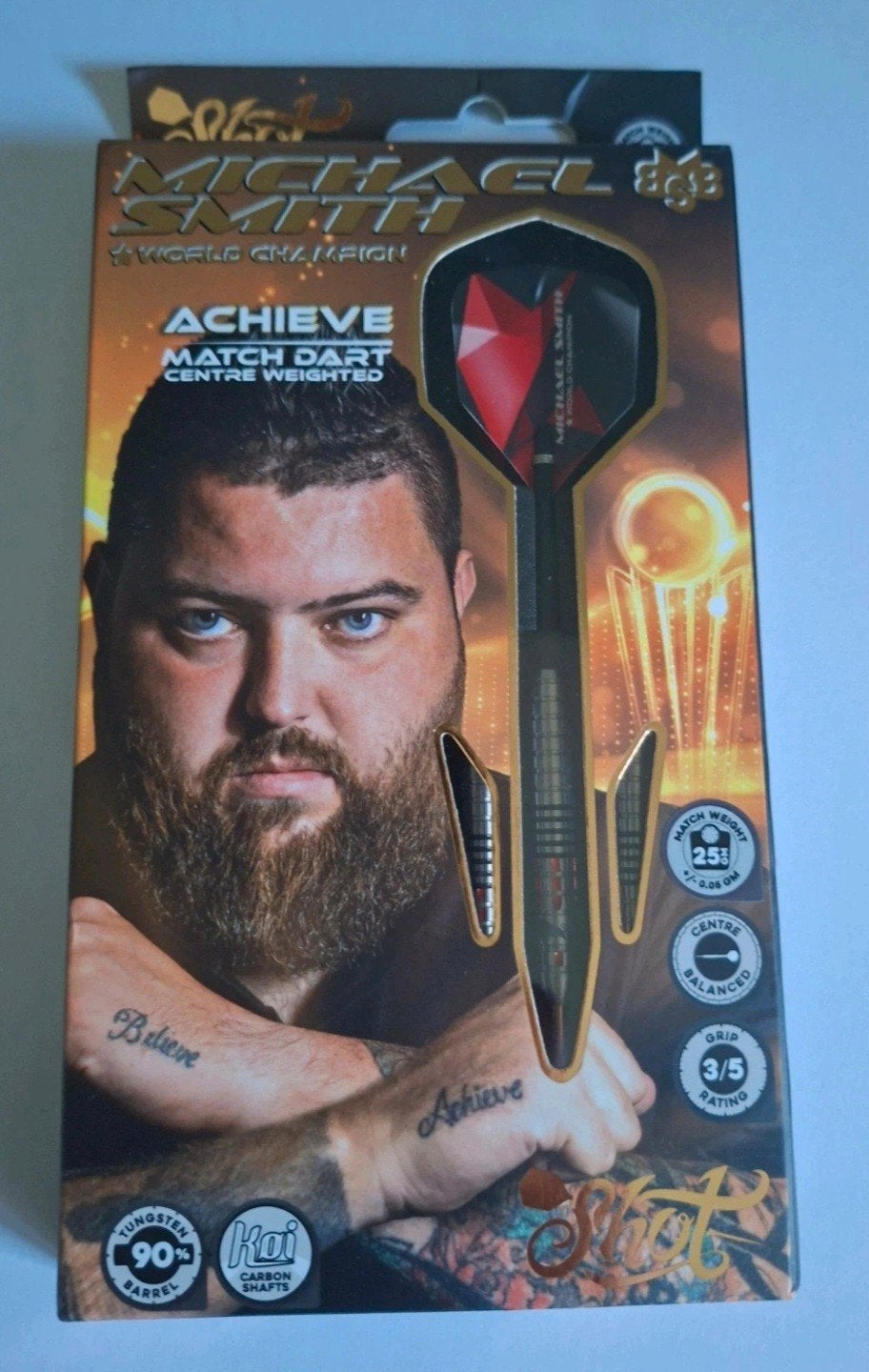 Micheal Smith Achieve darts, Ophalen of Verzenden, Zo goed als nieuw, Pijlen