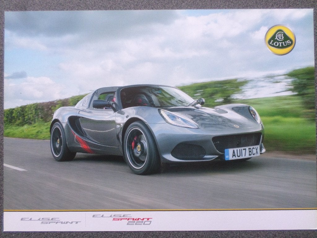 Lotus Elise Sprint & Sprint 220 Brochure, Boeken, Ophalen of Verzenden, Zo goed als nieuw, Overige merken