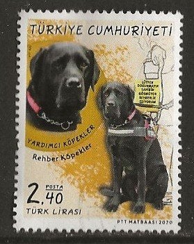 Turkije 88, hulphond voor asmae, Verzenden, Overige landen, Gestempeld
