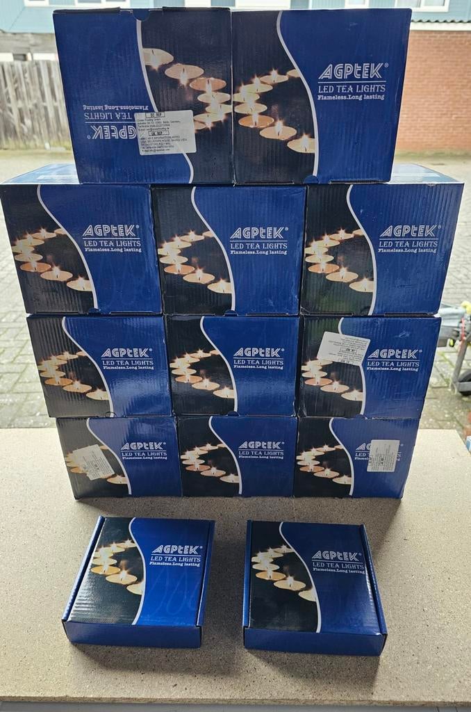 Nieuwe LED waxinelichtjes - AGPEEK - vlamloos en duurzaam, Kunststof, Overige kleuren, Onbekend, Nieuw