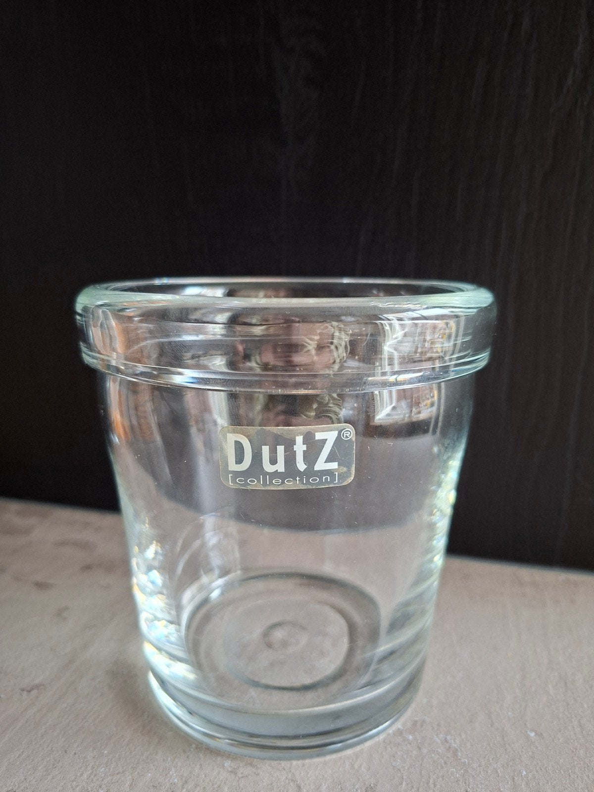 DutZ vaas, Huis en Inrichting, Woonaccessoires | Vazen, Ophalen of Verzenden, Gebruikt, Glas, 12 cm