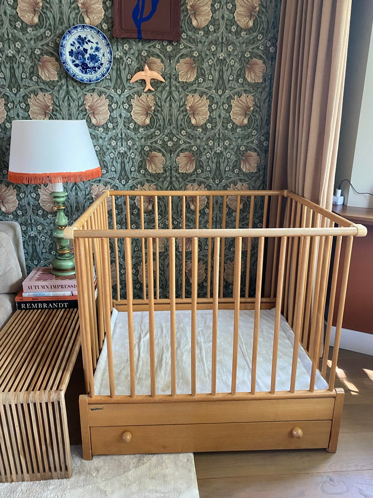 Box met lade - gratis af te halen 95x80 cm, Kinderen en Baby's, Boxen, Ophalen, Gebruikt, Vierkant, Lade