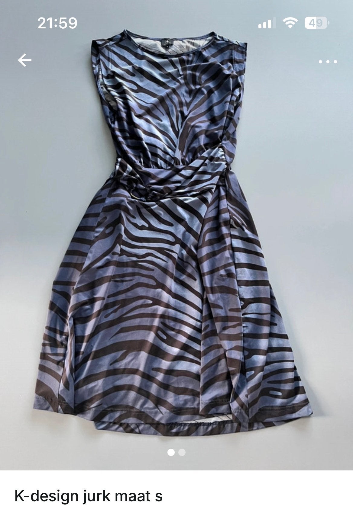 K-design jurk maat s, Overige kleuren, Ophalen of Verzenden, Zo goed als nieuw, Maat 36 (S)