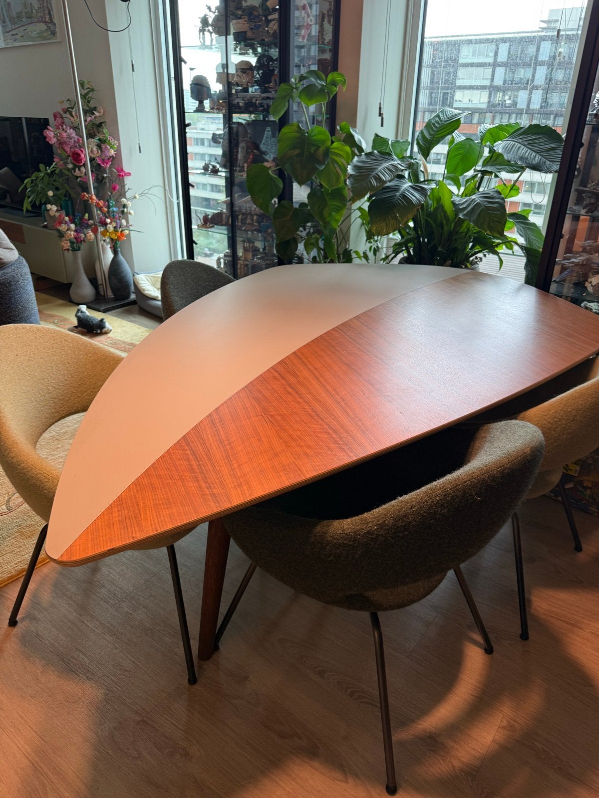 Castelijn RP design eettafel, Ophalen, Gebruikt, 100 tot 150 cm, Eikenhout