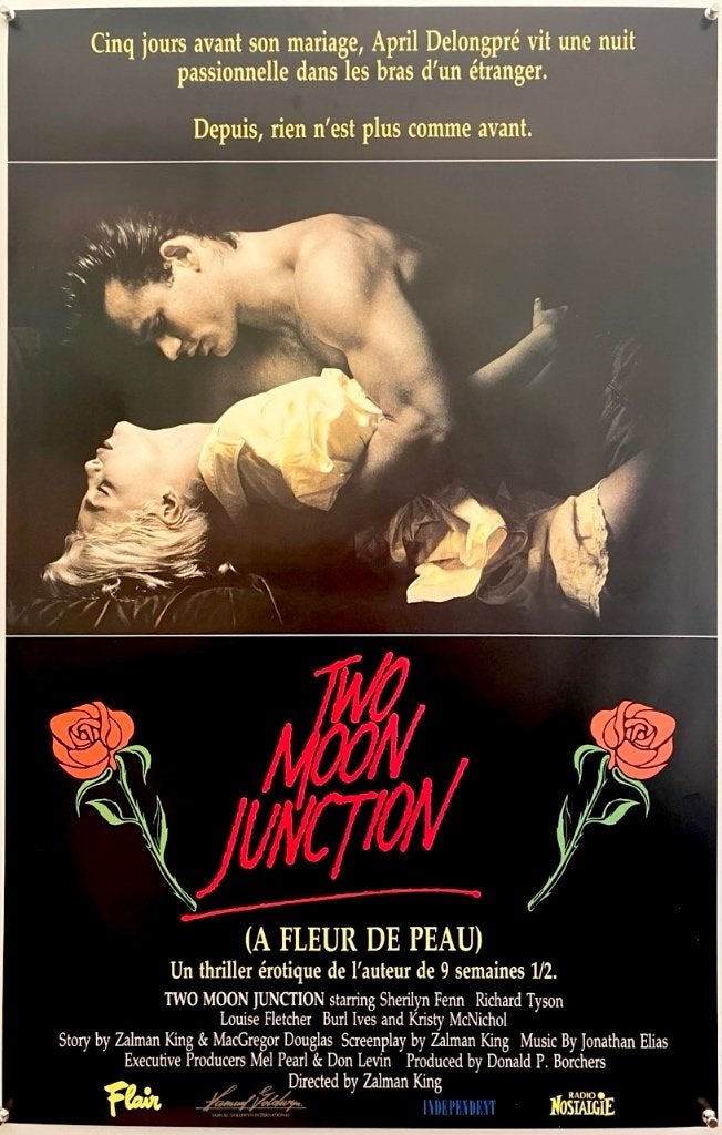 Two Moon Junction (1988) - Originele filmposter, Ophalen of Verzenden, Zo goed als nieuw, A1 t/m A3, Film en Tv