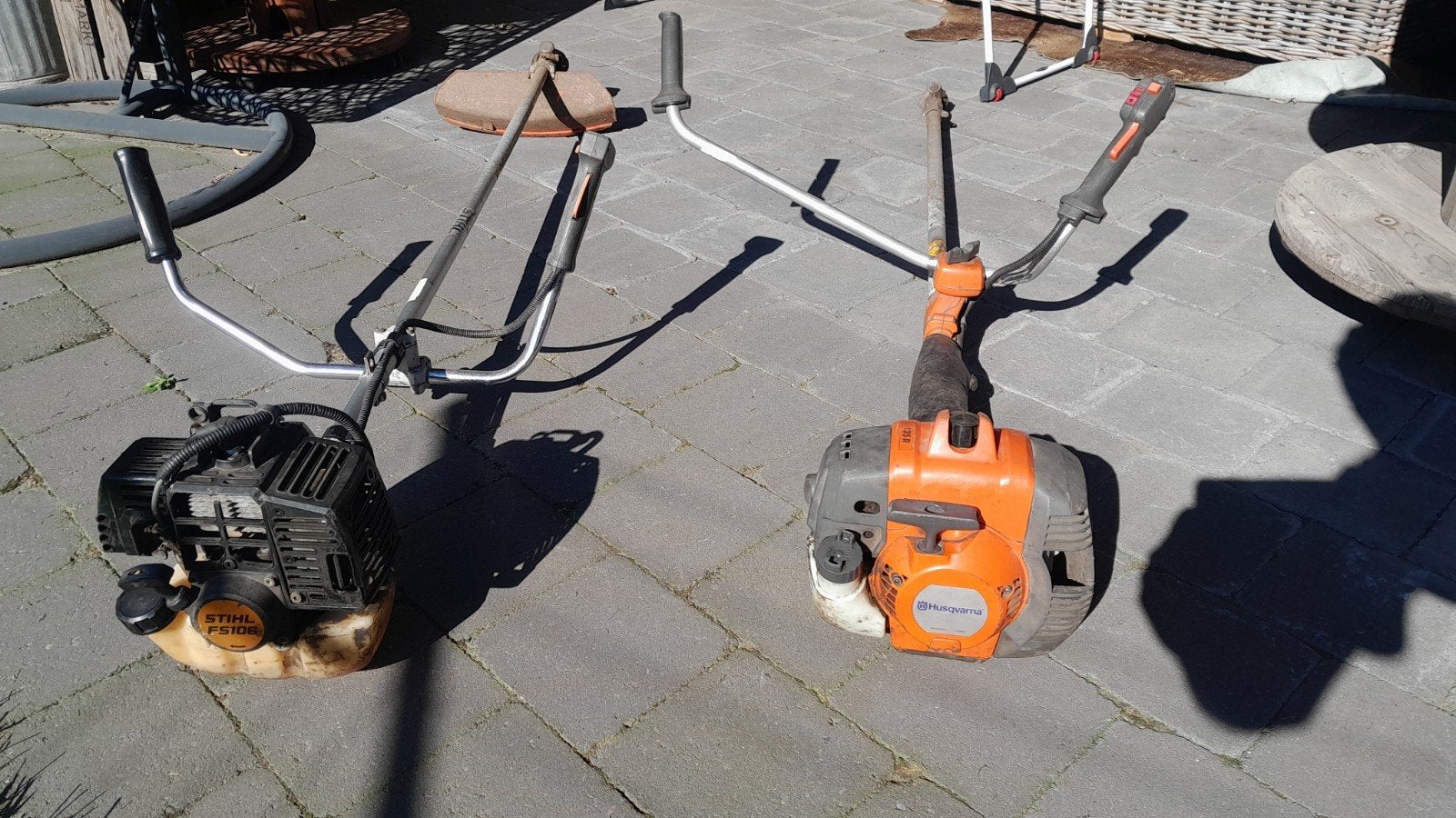 stihl fs106 husqvarna 135r motorzeis bos maaier kantenmaaier, Tuin en Terras, Ophalen, Benzine, Gebruikt, 30 tot 50 cm