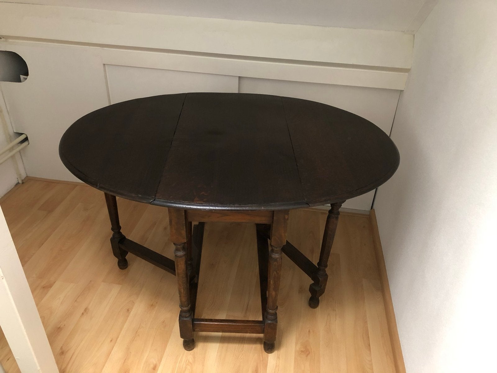 Antieke hangoortafel, Ophalen, Gebruikt