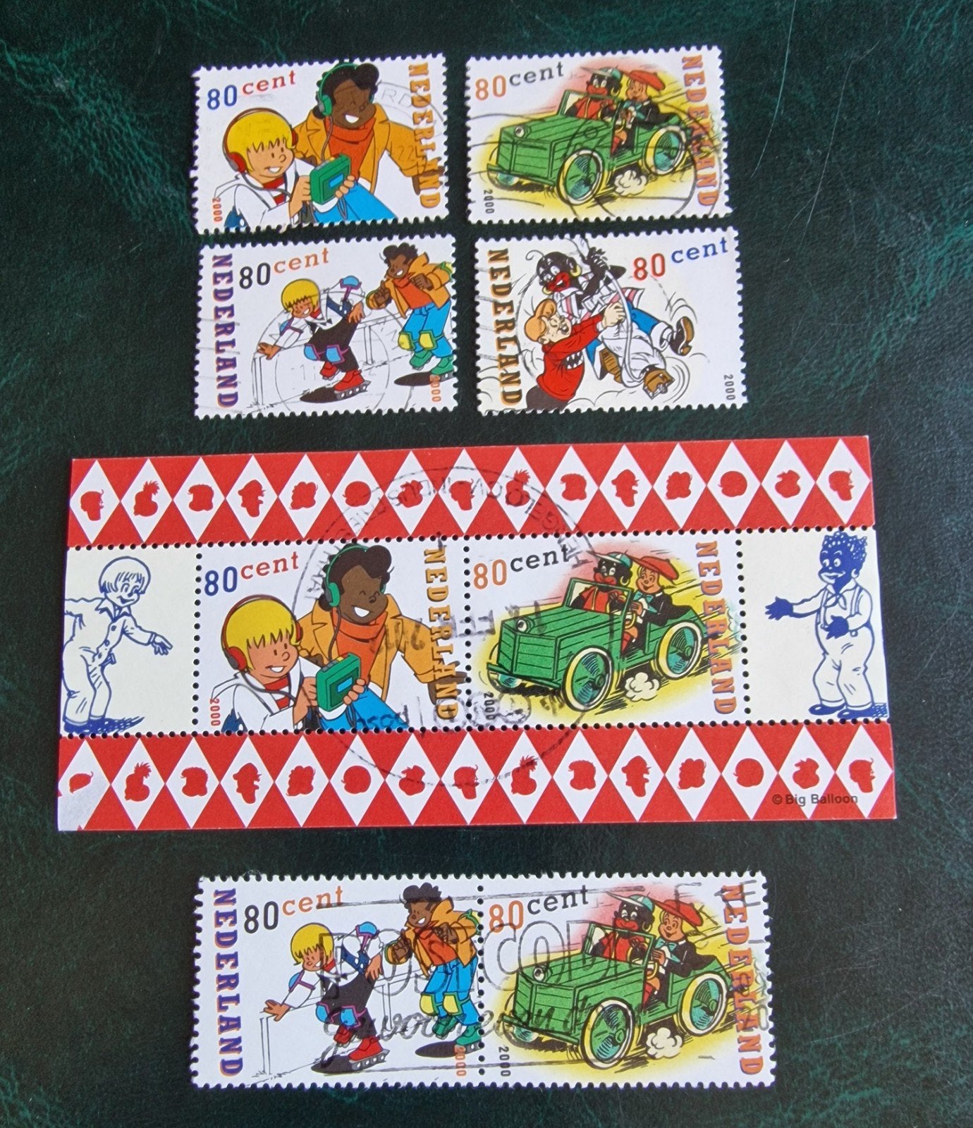 kv1240 Nederlandse postzegels 2000 - Diverse stripfiguren 80, Ophalen of Verzenden, Na 1940, Gestempeld