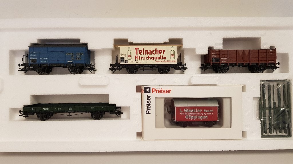 Märklin 48808 goederenwagen set oldtimer K.W.St.E, Wisselstroom, Treinset, Nieuw, Ophalen of Verzenden