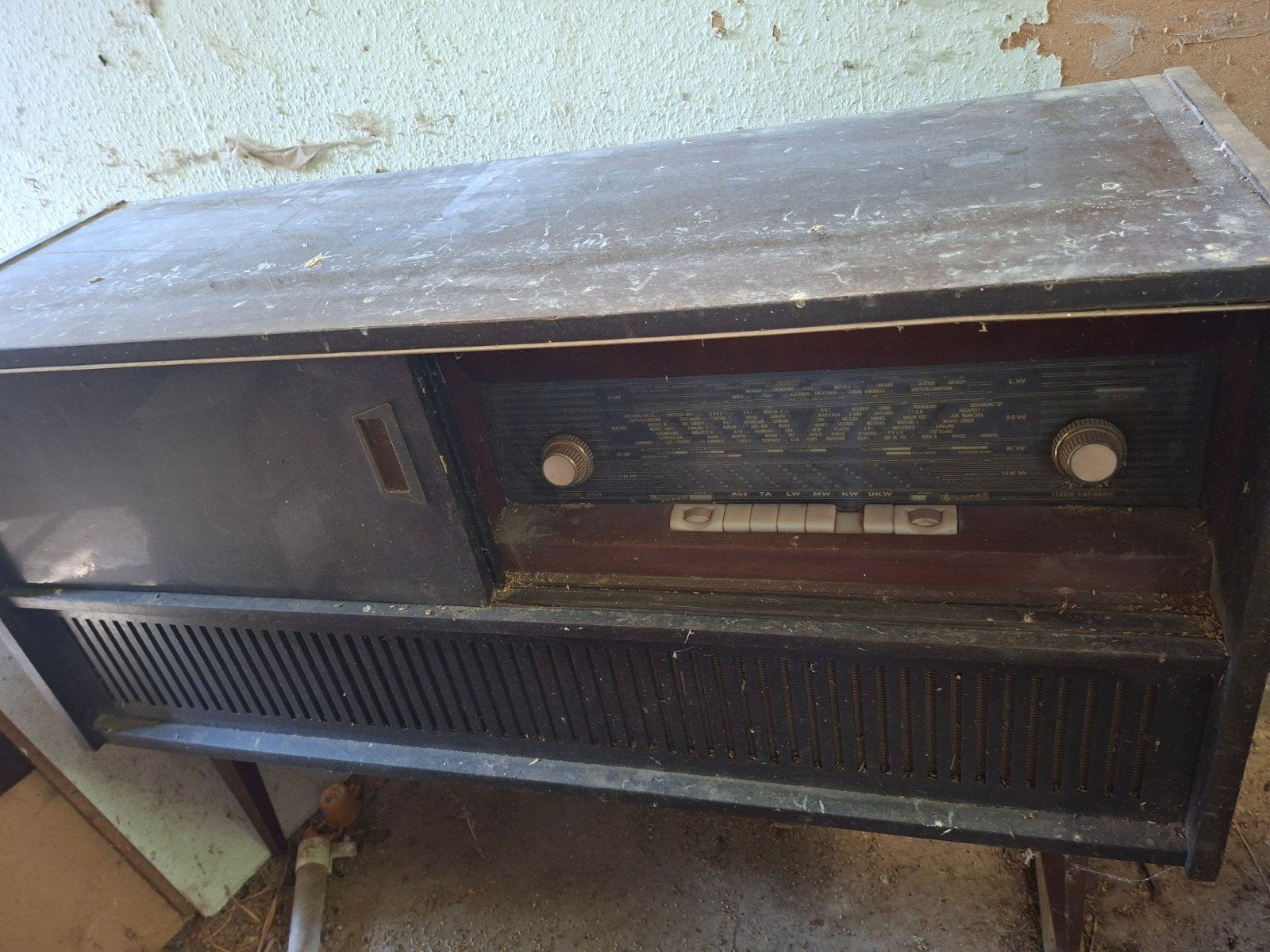 Oude radio kast, Ophalen of Verzenden