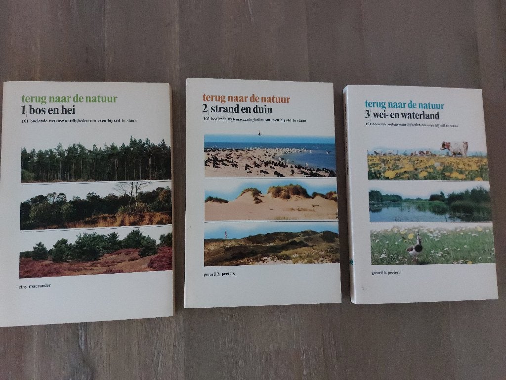 3 boekjes Terug naar de natuur, delen 1,2,3, Boeken, Natuur, Gelezen, Diverse auteurs, Ophalen of Verzenden, Overige onderwerpen