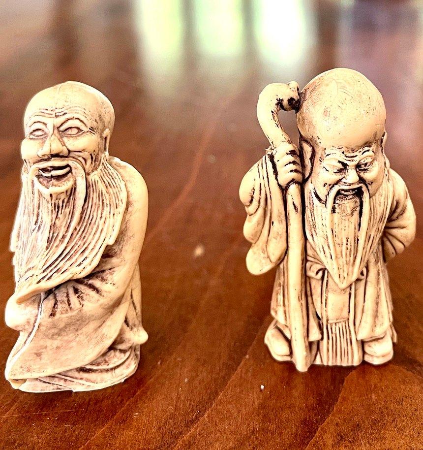 Twee Japanse beeldjes, Ophalen of Verzenden, Zo goed als nieuw
