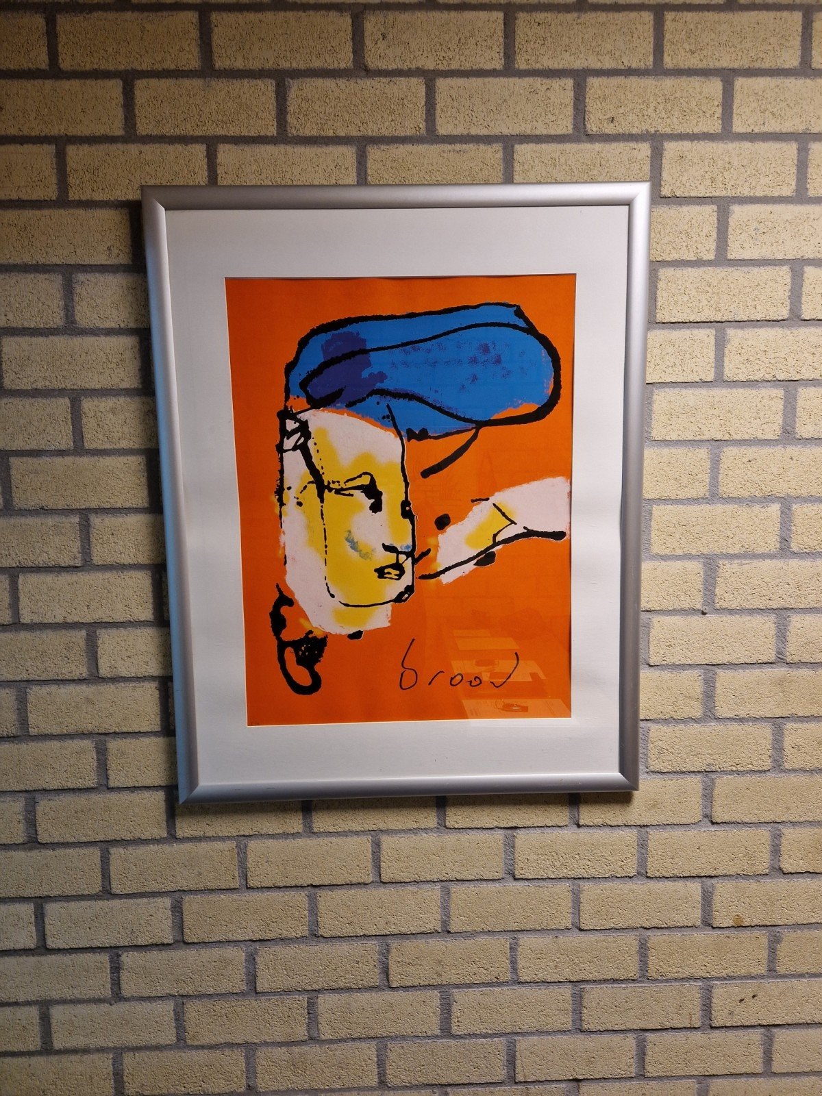 Herman Brood Zeefdruk - Gesigneerd en Ingelijst, Antiek en Kunst, Gesigneerd, Ophalen of Verzenden, Portret en Figuren, Zeefdruk