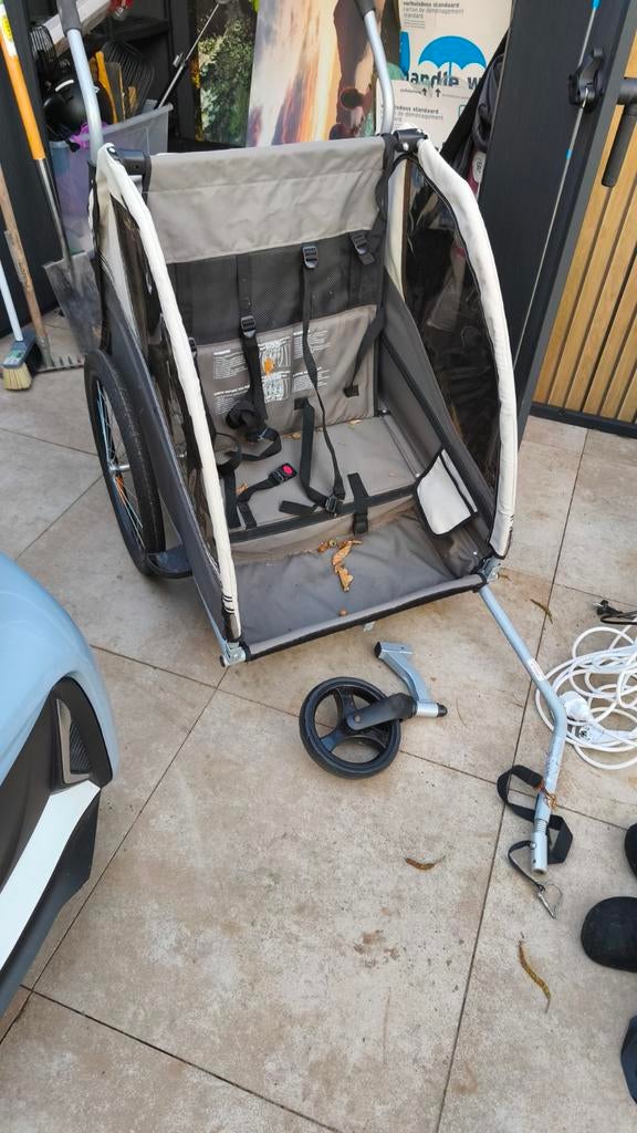 Fietskar en buggy in één, Gebruikt, Opvouwbaar, Kinderkar, Kesser