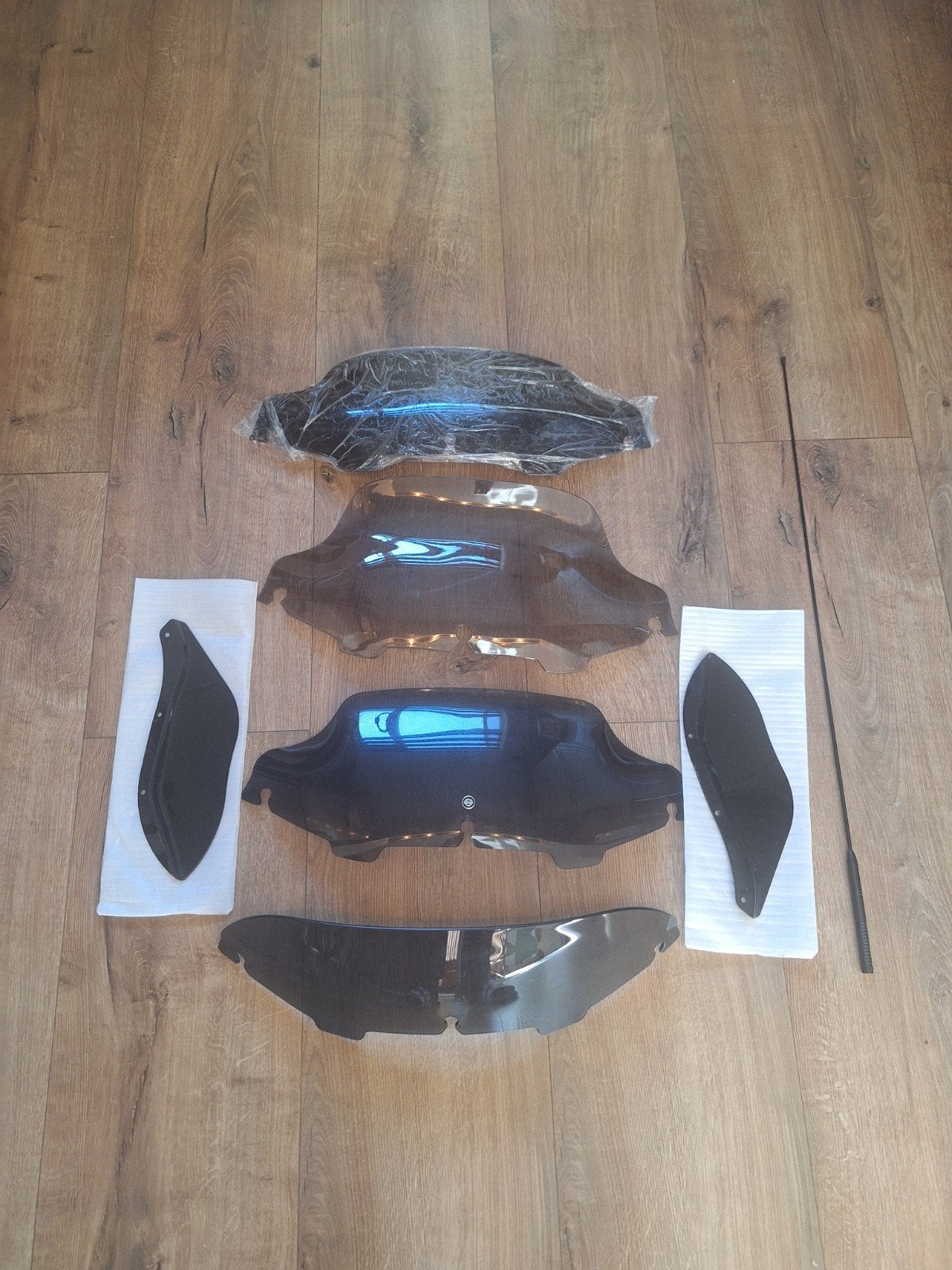 Batwing schermen, wind flaps, antenne Street Glide 2006-2012, Ophalen of Verzenden, Nieuw