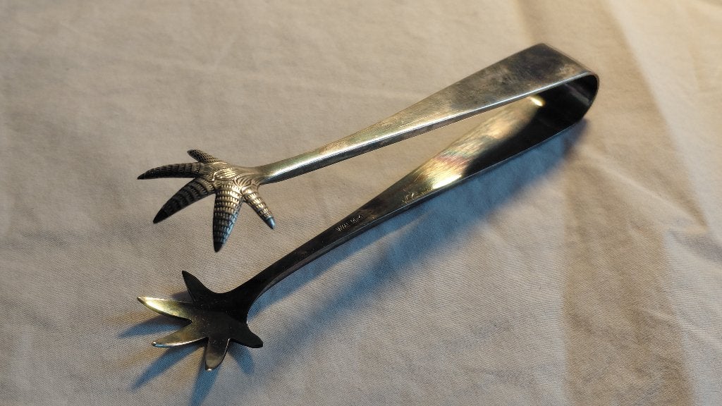 Verzilverde suikertang, Antiek en Kunst, Ophalen of Verzenden, Zilver