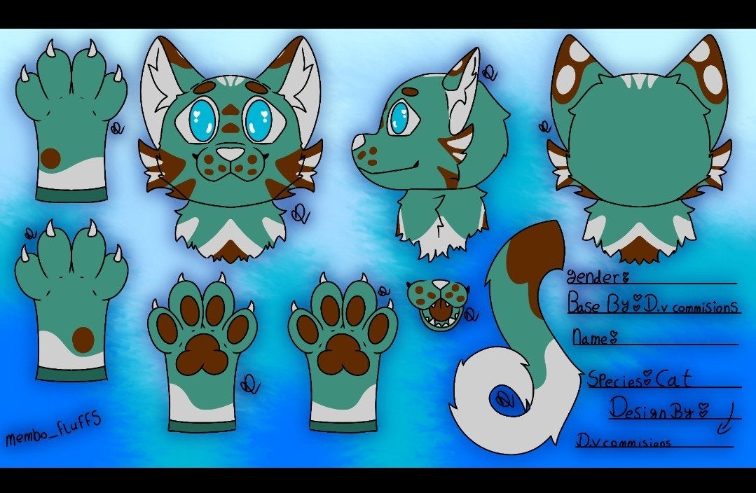 fursuit cat pre claim handpaws and / or tail, Ophalen of Verzenden, Nieuw