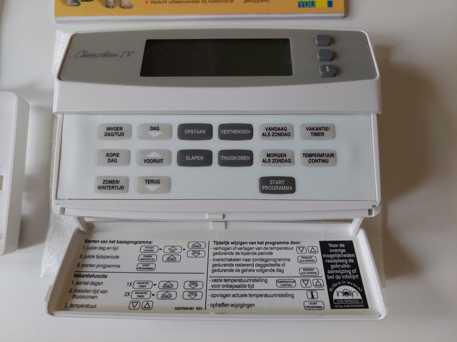 Honeywell Chronotherm 4 IV thermostaat, Ophalen of Verzenden, Zo goed als nieuw