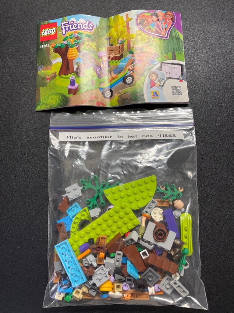 Lego Friends 41363 Mia's avontuur in het bos, Gebruikt, Lego, Friends, Ophalen of Verzenden