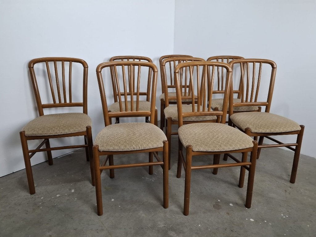 Vintage eetkamerstoelen, Gebruikt, Bruin, Onbekend, Ophalen of Verzenden