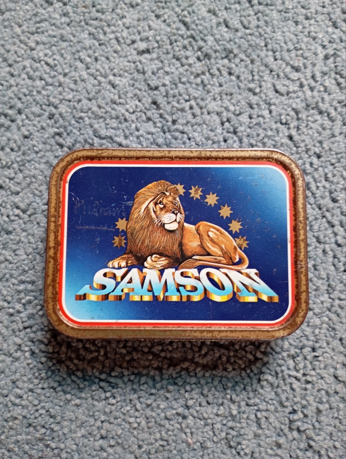 vintage Samson blikje, Verzamelen, Ophalen of Verzenden, Gebruikt