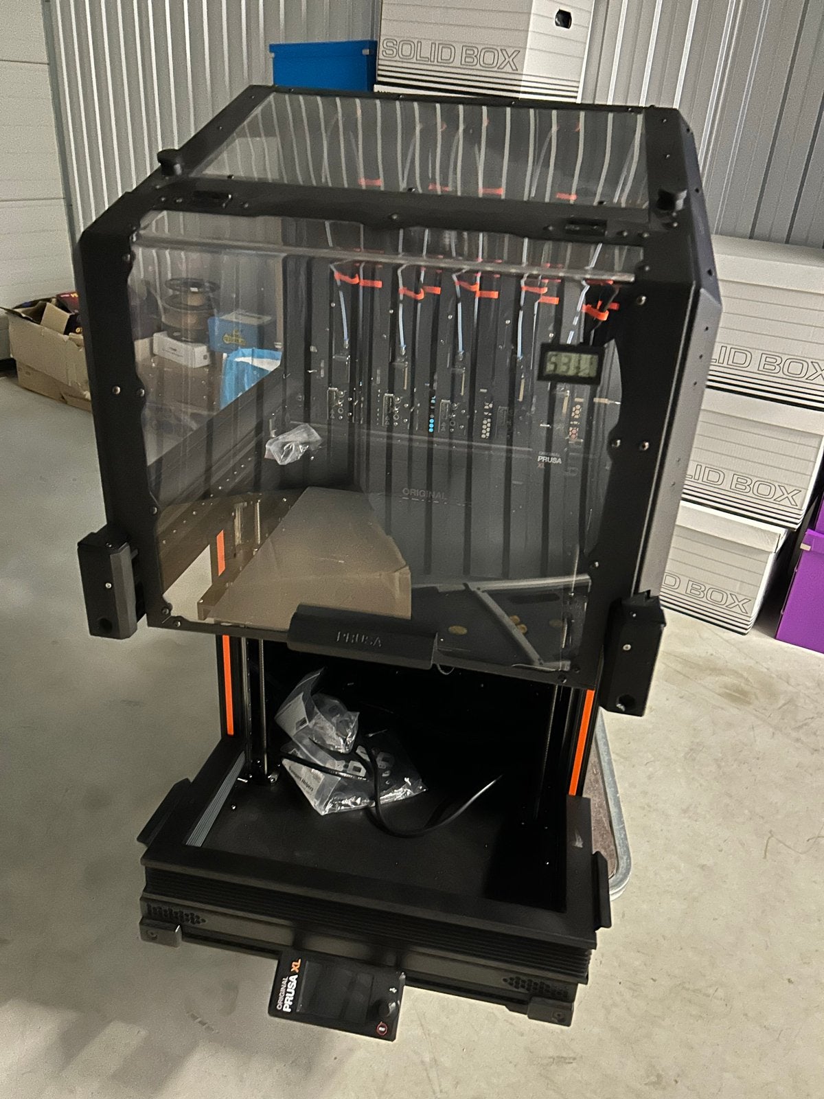 Prusa XL 5T met Siliconen Upgrade - Zo goed als nieuw, Support@prusa.com, Ingebouwde Wi-Fi, Ophalen of Verzenden, Zo goed als nieuw